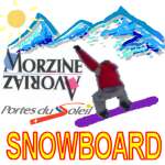 Snowboard dans les Portes du Soleil